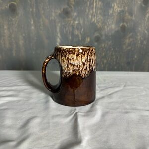 Source Unknown Two-Tone Brown Ceramic Mug